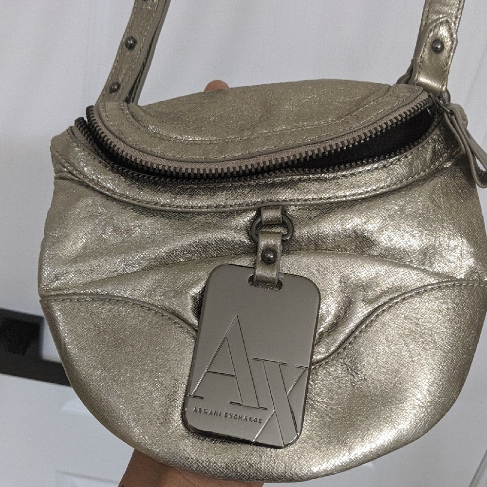 Armani Exchange Metallic Crossbody Bag